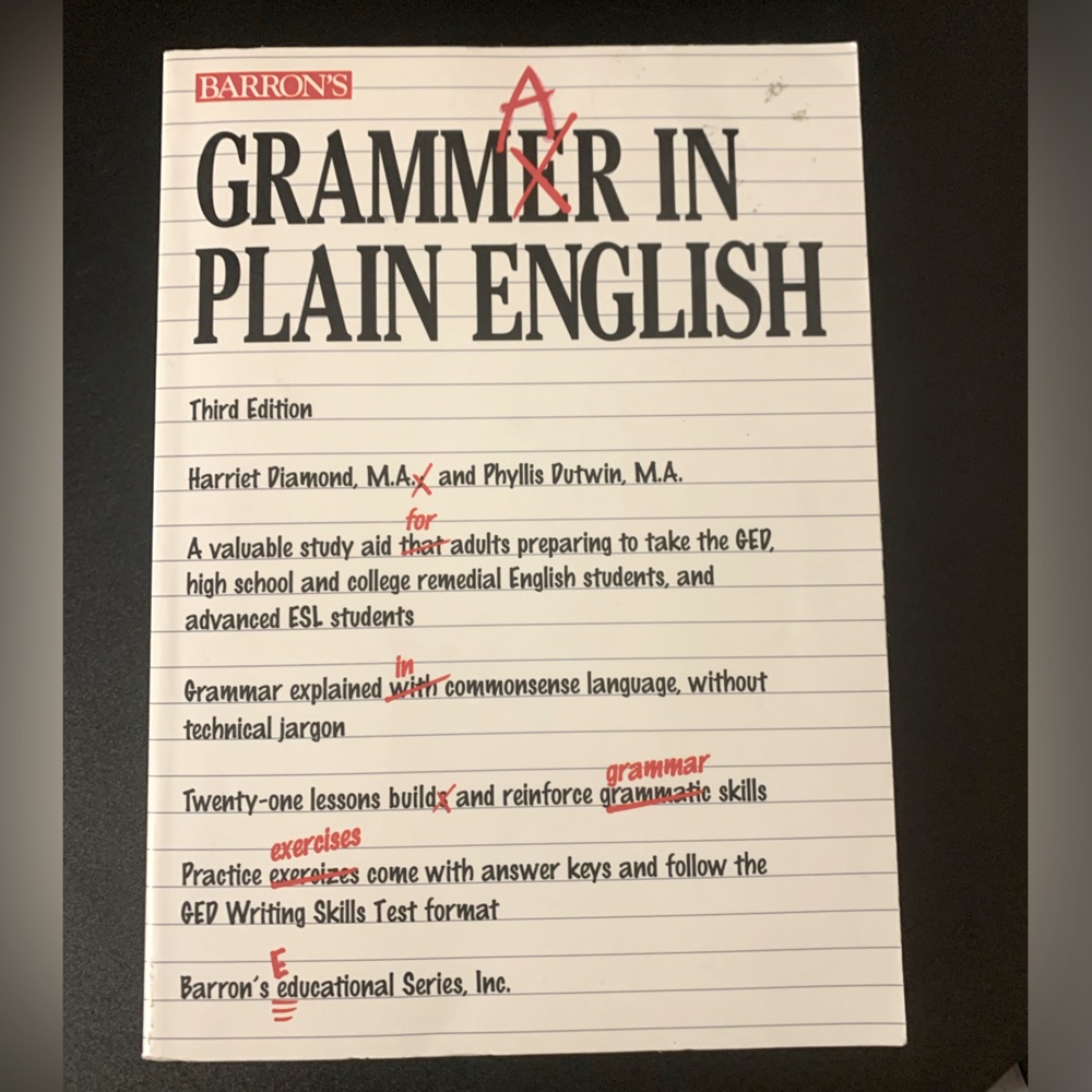 Grammar in Plain English by Diamond and Dutwin